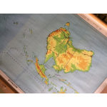 Vintage schoolplaat van Australie